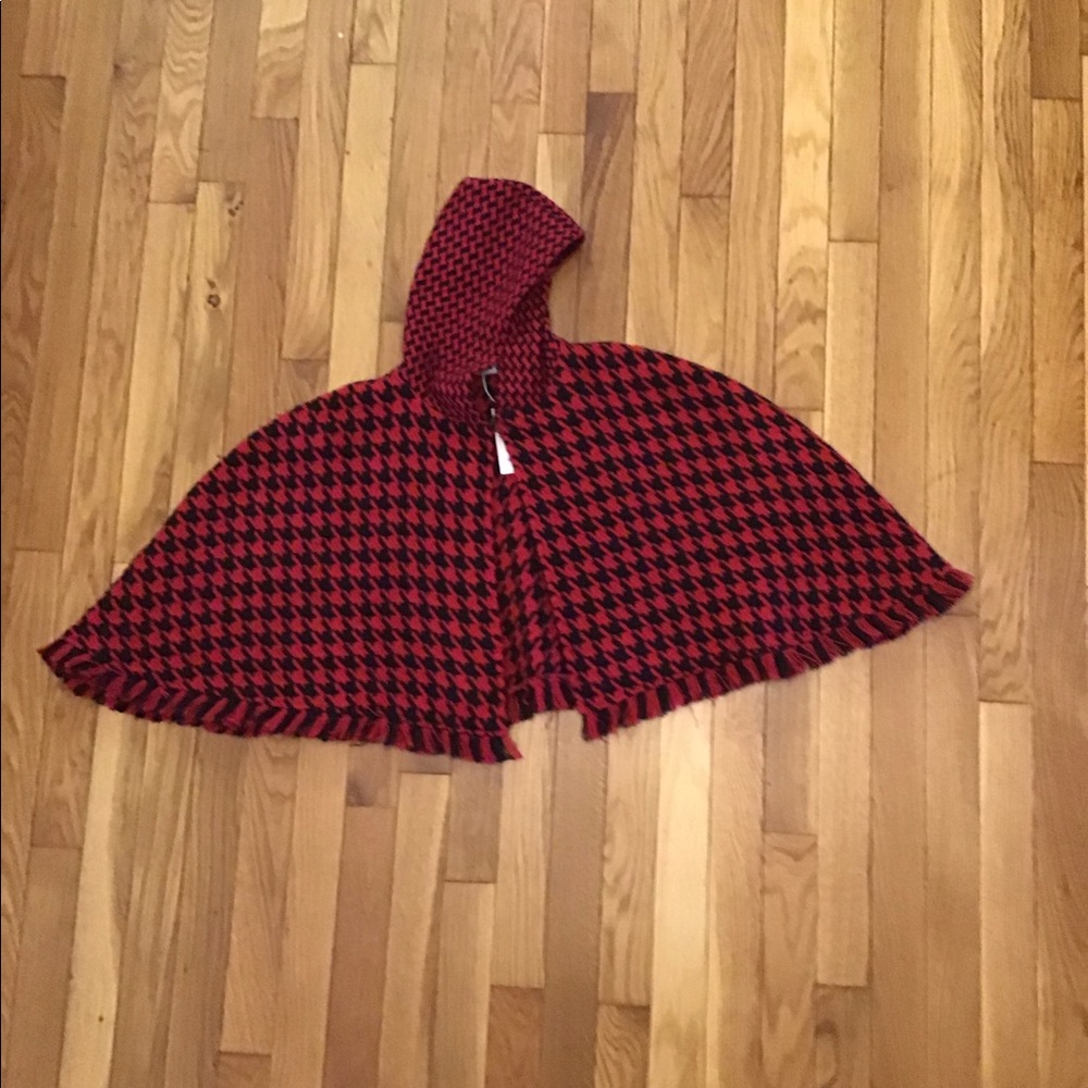 🏷Girls warm houndstooth cape